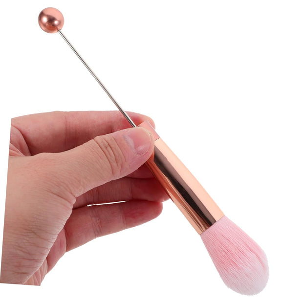5Pc Diy Rose Gold Handle Makeup Brush Set Blush Brush and Powder Brush for Women'S Cosmetics
