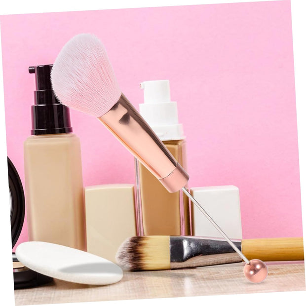 5Pc Diy Rose Gold Handle Makeup Brush Set Blush Brush and Powder Brush for Women'S Cosmetics