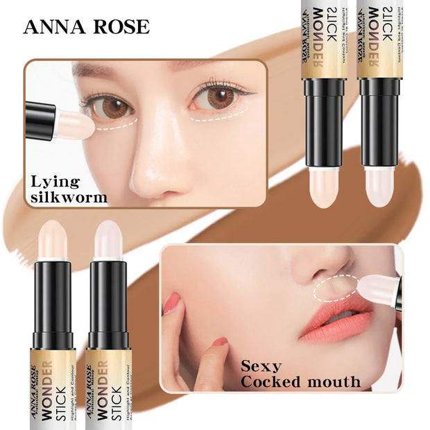 Double-Ended Face Foundation & Concealer Pen/Highlighter