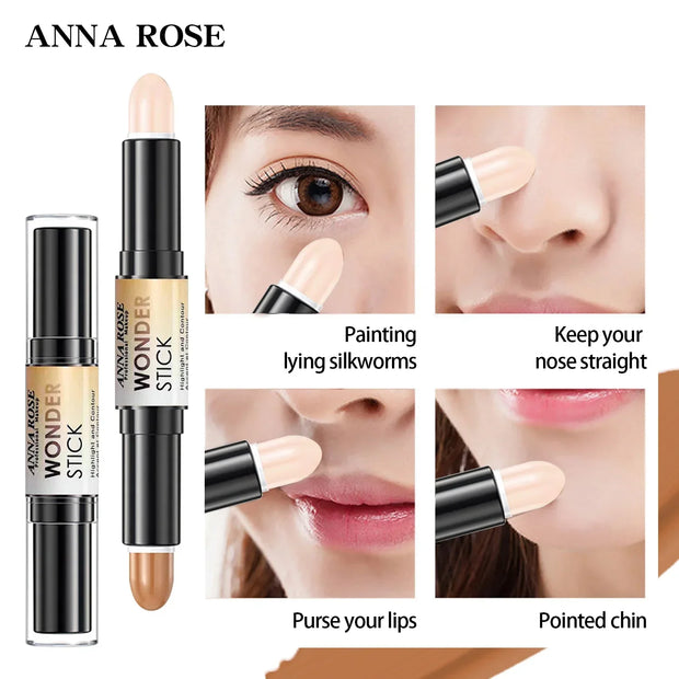 Double-Ended Face Foundation & Concealer Pen/Highlighter